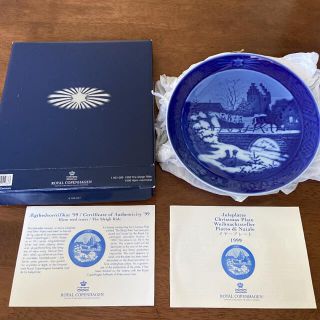 ロイヤルコペンハーゲン(ROYAL COPENHAGEN)の新品未使用　ロイヤルコペンハーゲンイヤープレート1999年(陶芸)