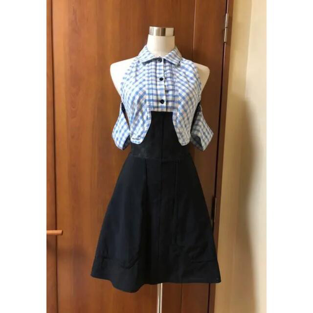 再×14入荷 CARVEN カルヴェン ギンガムチェック ワンピース 36 美品