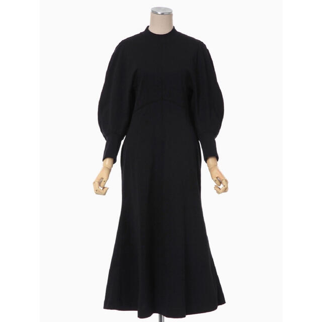 mame(マメ)のmame Classic Cotton Dress - black レディースのワンピース(ロングワンピース/マキシワンピース)の商品写真