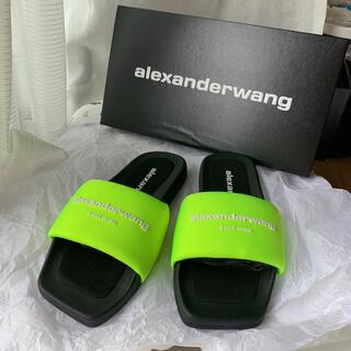 アレキサンダーワン(Alexander Wang)の【Alexander Wang 】Aw Pool  Slide ロゴ サンダル(サンダル)