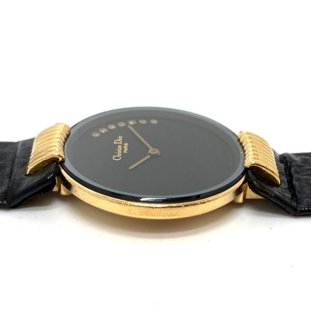 Christian Dior(クリスチャンディオール)のクリスチャンディオール 153-3 7P ダイヤ ブラックムーン 腕時計 レディースのファッション小物(腕時計)の商品写真