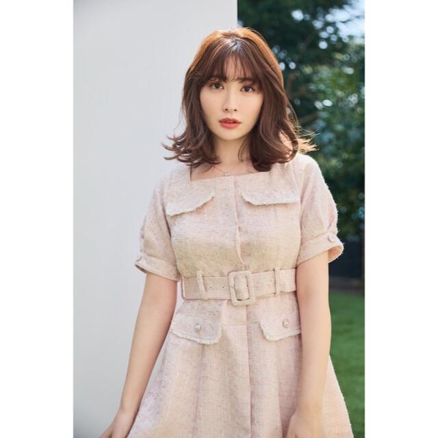 【最終お値下！】Classic Tweed Belted Dress