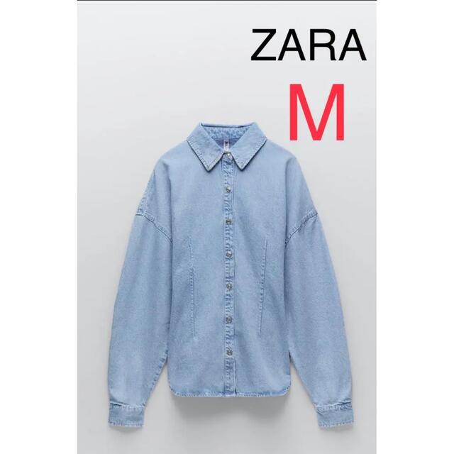 ZARA ダーツ デニムシャツ デニムジャケット birthdaybash レディースのジャケット/アウター(Gジャン/デニムジャケット)の商品写真