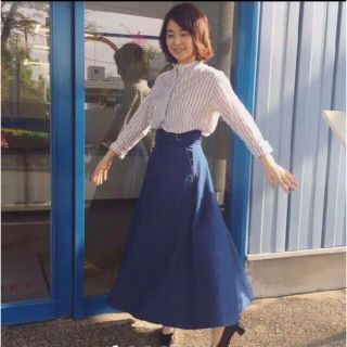 【IENA】IENA×sinme 別注 グルカデニムスカート