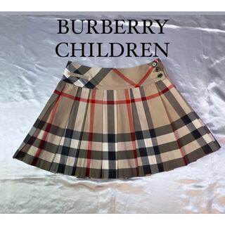 BURBERRY - 美品★BURBERRY CHILDREN プリーツスカート メガチェック 10Y