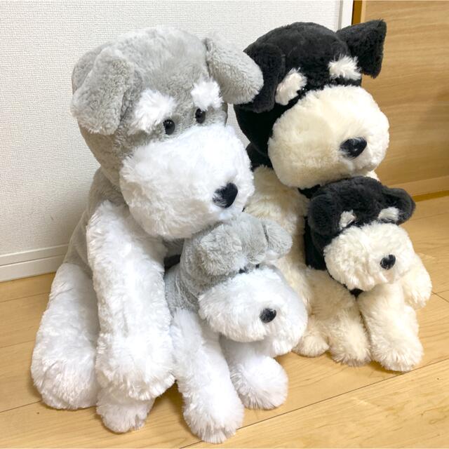 くったり シュナウザー♡ぬいぐるみ 4匹セット プライズ品 1