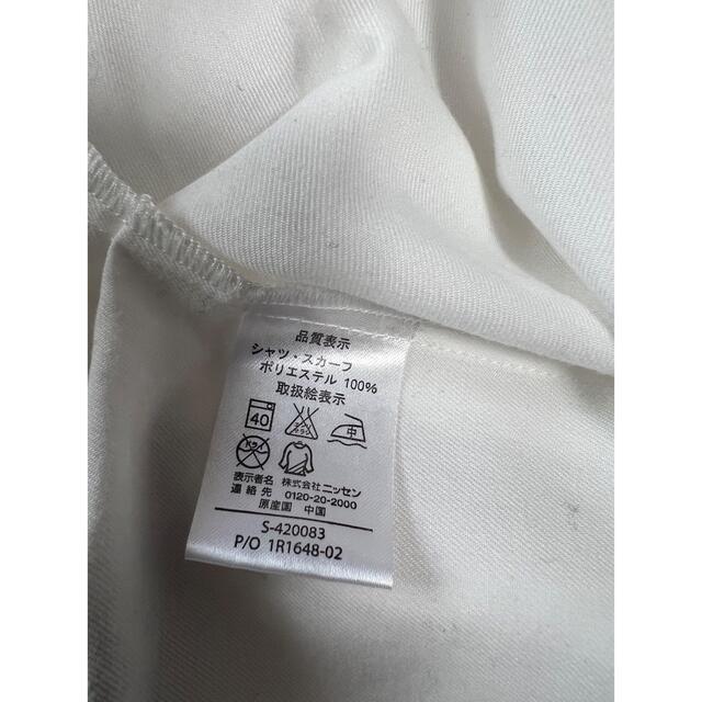 リボン付きシャツ　Mサイズ レディースのトップス(シャツ/ブラウス(長袖/七分))の商品写真