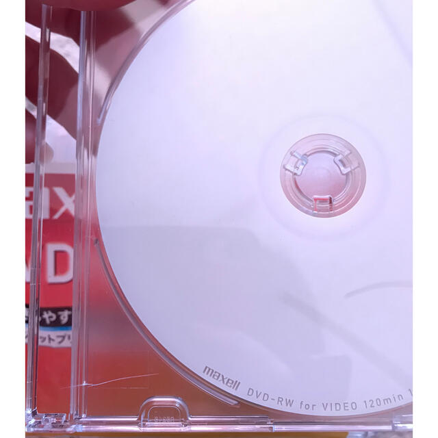 maxell(マクセル)のmaxell録画用DVD-RW 120分 2倍速対応 インクジェットプリンタ対応 スマホ/家電/カメラのテレビ/映像機器(DVDレコーダー)の商品写真