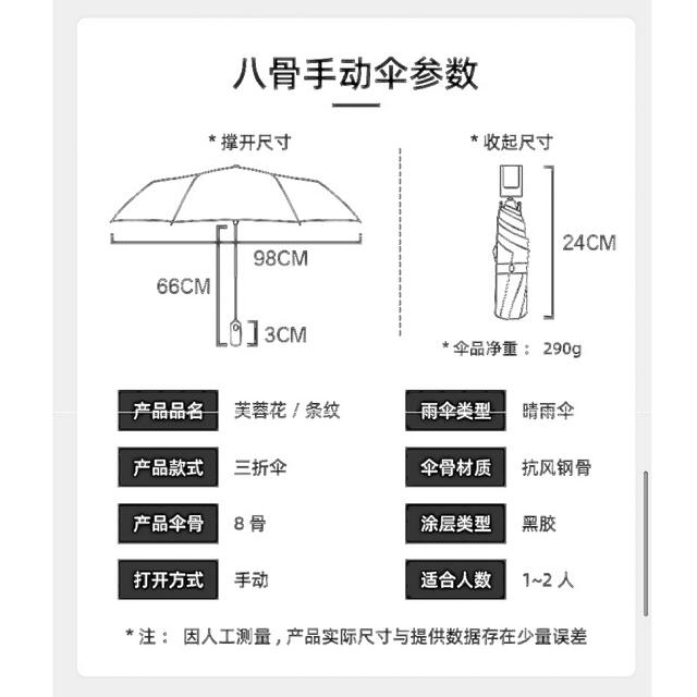 軽量 大きめ 日傘 傘 折り畳み傘 遮光率100% 晴雨兼用 花柄 レディースのファッション小物(傘)の商品写真