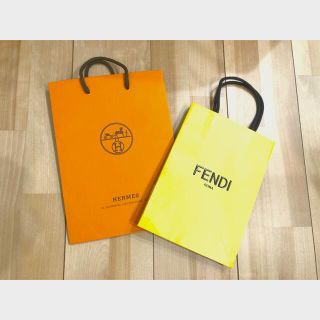 フェンディ(FENDI)のFENDI エルメス　ショッパー　セット(ショップ袋)