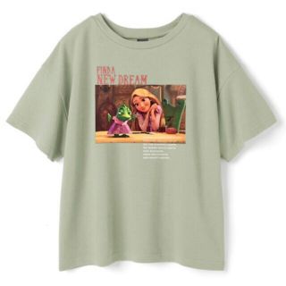 グレイル(GRL)のGRL ディズニープリンセスシリーズラプンツェル　プリントTシャツ　tu146(Tシャツ(半袖/袖なし))