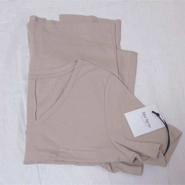 Relaxed T-Shirt Long Dress sand Mサイズ 4