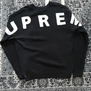 Supreme - Supreme Back Logo Sweater Black M