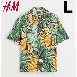 エイチアンドエム(H&M)の新品 H&M  リゾートシャツ アロハシャツ L ユニクロ ZARA(シャツ)