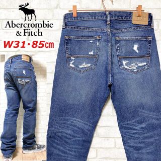 アバクロンビーアンドフィッチ(Abercrombie&Fitch)のAbercrombie&Fitch アバクロ クラッシュ加工 デニムパンツ(デニム/ジーンズ)