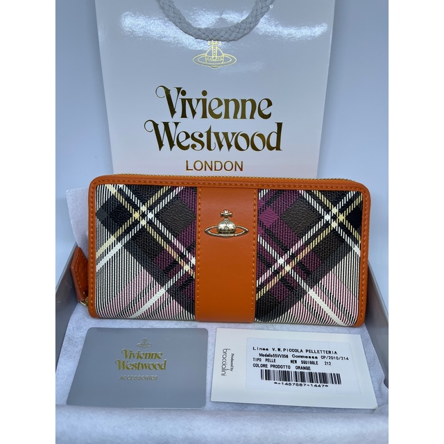 Vivienne Westwood(ヴィヴィアンウエストウッド)の【新品未使用】ヴィヴィアンウエストウッド 長財布 オレンジ レディースのファッション小物(財布)の商品写真