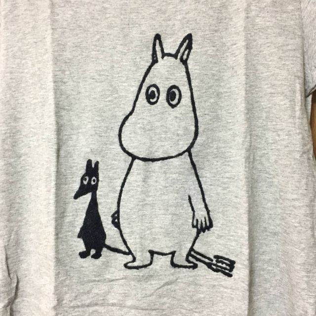 MOOMIN(ムーミン)のMOOMIN ムーミン Tシャツ カットソー M グレー レディースのトップス(Tシャツ(半袖/袖なし))の商品写真