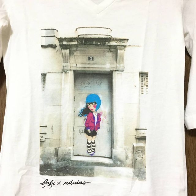 adidas(アディダス)のadidas アディダス fafi ファフィ コラボ Tシャツ カットソー M  レディースのトップス(Tシャツ(長袖/七分))の商品写真