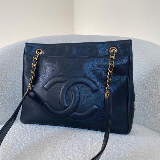 シャネル(CHANEL)の【こん様専用】シャネル チェーン トートバッグ キャビアスキン(トートバッグ)