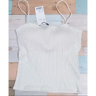 マウジー(moussy)のMOUSSY　SQUARE RIB CAMI トップス　完売品　ホワイト(キャミソール)