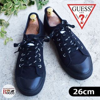 ゲス(GUESS)のGUESS　ゲス 27cm　黒　キャンパス　スニーカー(スニーカー)