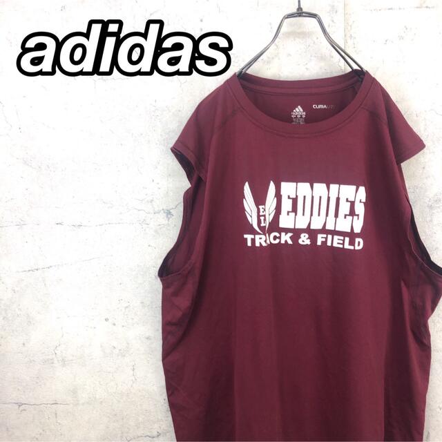 adidas(アディダス)の希少 90s アディダス タンクトップ ビッグプリント メンズのトップス(Tシャツ/カットソー(半袖/袖なし))の商品写真