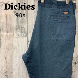 ディッキーズ(Dickies)の美品90sディッキーズブルー青チノパンスラックス古着(チノパン)