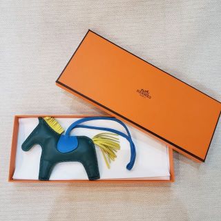 エルメス(Hermes)のエルメス ロデオMM バッグチャーム マラカイト グリーン(キーホルダー)