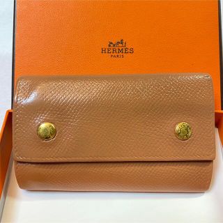 エルメス(Hermes)の正規品☆エルメス キーケース ブラウンベージュ系 金具ゴールド(キーケース)