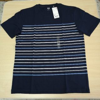 ユニクロ(UNIQLO)の【UNIQLOユニクロ】タグ付き未使用　ボーダーＴシャツ 半袖(Tシャツ(半袖/袖なし))