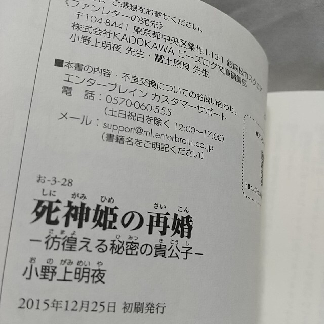死神姫の再婚 彷徨える秘密の貴公子 エンタメ/ホビーの本(文学/小説)の商品写真