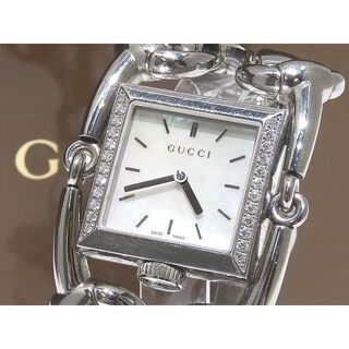 グッチ(Gucci)のグッチ 116.3 レディース クォーツ 時計 ☆ シニョーリア ダイヤ ベゼル(腕時計)