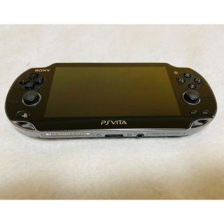 プレイステーションヴィータ(PlayStation Vita)のPS Vita PCH-1000 ZA01 クリスタルブラック 動作確認済み(家庭用ゲーム機本体)