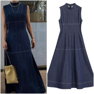 アメリヴィンテージ(Ameri VINTAGE)のAmeriVINTAGE新作完売TORSO LIKE DENIM DRESS(ロングワンピース/マキシワンピース)