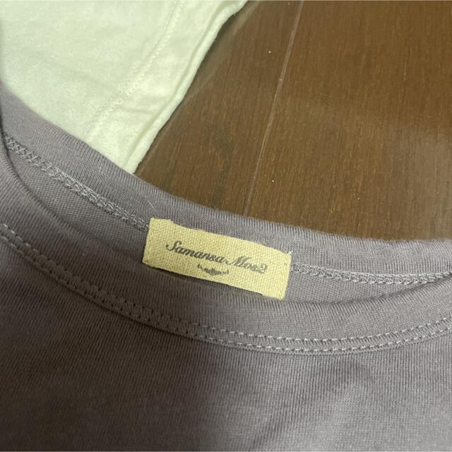 SM2(サマンサモスモス)の２着セット　バックレース　デザインカットソー レディースのトップス(Tシャツ(半袖/袖なし))の商品写真