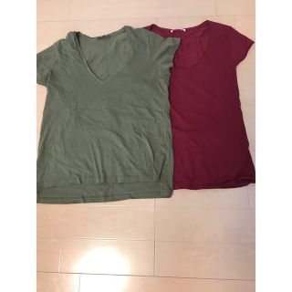 ザラ(ZARA)のZARA カットソー 2枚セット(Tシャツ(半袖/袖なし))