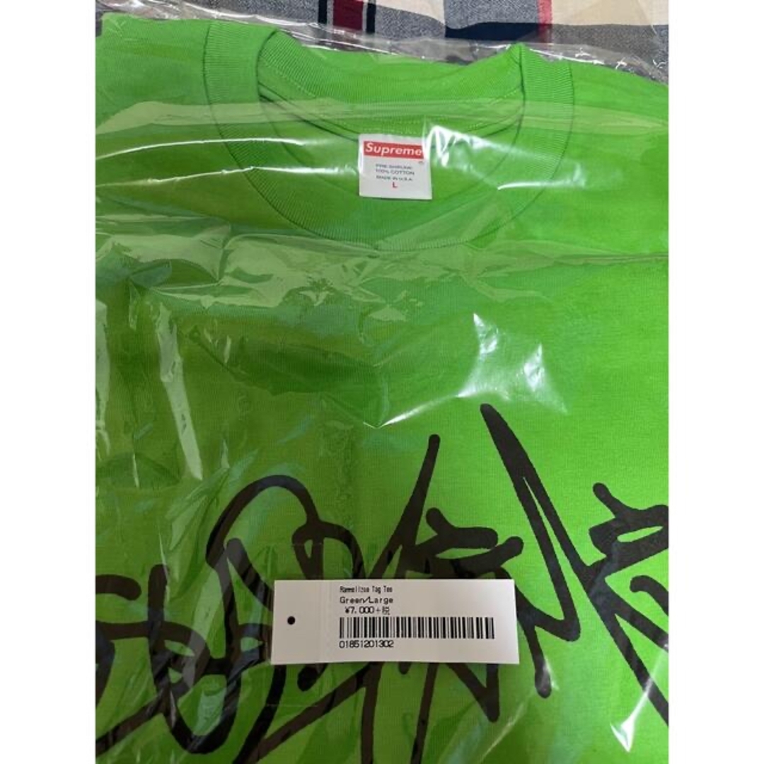 新品 サイズＬsupreme rammellzee tag tee green