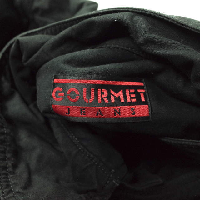 gourmet jeans グルメジーンズ TYPE COAT 001 コットンリップストップ オーバーコート 2 ブラック ミリタリー スタンドカラー アウター【gourmet jeans】