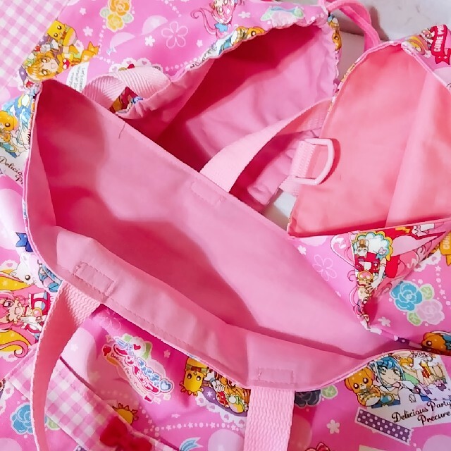 ハンドメイド💞デリシャスパーティープリキュア💞入園入学③点セット ハンドメイドのキッズ/ベビー(外出用品)の商品写真