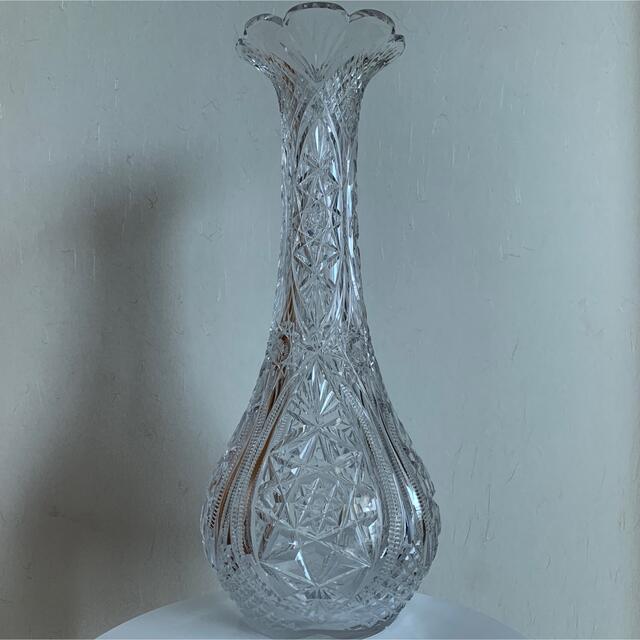 豊富なギフト 最上級 極レア40cm ✯ - Baccarat 巨大 花瓶✯ 植物 オールドバカラ Baccarat 花瓶