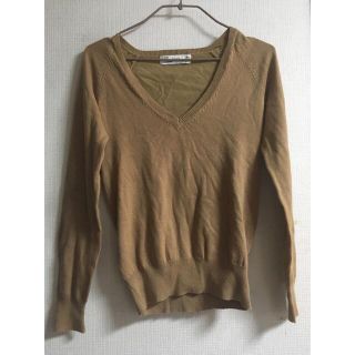 ザラ(ZARA)のVネックニット　ブラウン　薄手　ニット　ZARA(ニット/セーター)