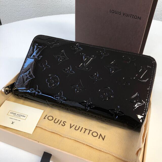 LOUIS VUITTON【極美品モノグラム ヴェルニ ジッピーウォレット長財布