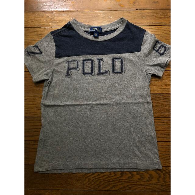 POLO RALPH LAUREN(ポロラルフローレン)の美品　ポロラルフローレン　110cm グレーTシャツ キッズ/ベビー/マタニティのキッズ服男の子用(90cm~)(Tシャツ/カットソー)の商品写真