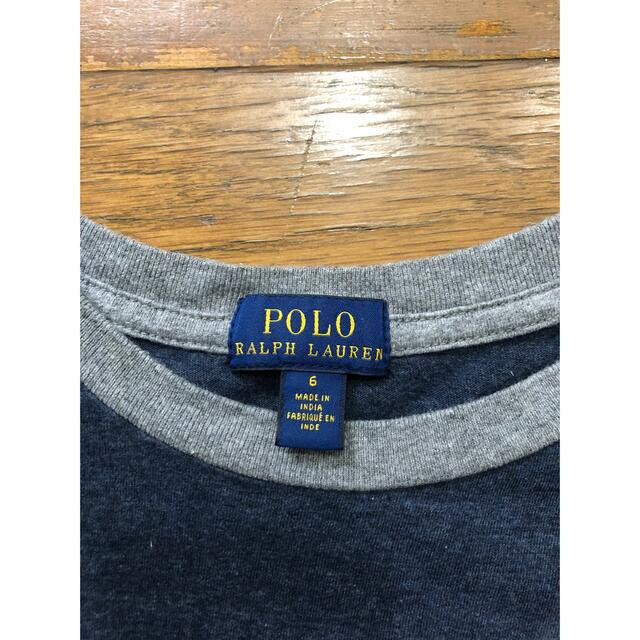 POLO RALPH LAUREN(ポロラルフローレン)の美品　ポロラルフローレン　110cm グレーTシャツ キッズ/ベビー/マタニティのキッズ服男の子用(90cm~)(Tシャツ/カットソー)の商品写真