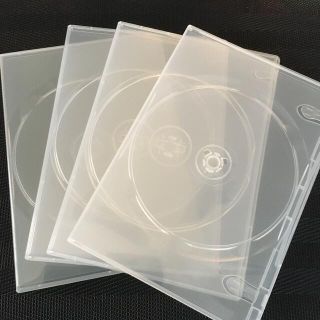 DVDスリムトールケース 4枚(CD/DVD収納)