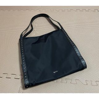 アニエスベー(agnes b.)の【みゆき様専用】アニエスベー トートバッグ  ナイロン 黒 中古(トートバッグ)