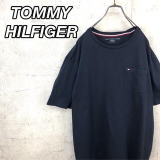 トミーヒルフィガー(TOMMY HILFIGER)の希少 90s トミーヒルフィガー Tシャツ 刺繍ロゴ 美品(Tシャツ/カットソー(半袖/袖なし))