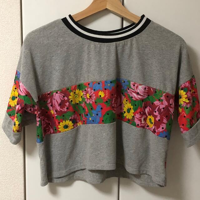 ROSE BUD(ローズバッド)のMELODY EHSANI フラワー柄ショート丈Tシャツ ダンサー S レディースのトップス(Tシャツ(半袖/袖なし))の商品写真