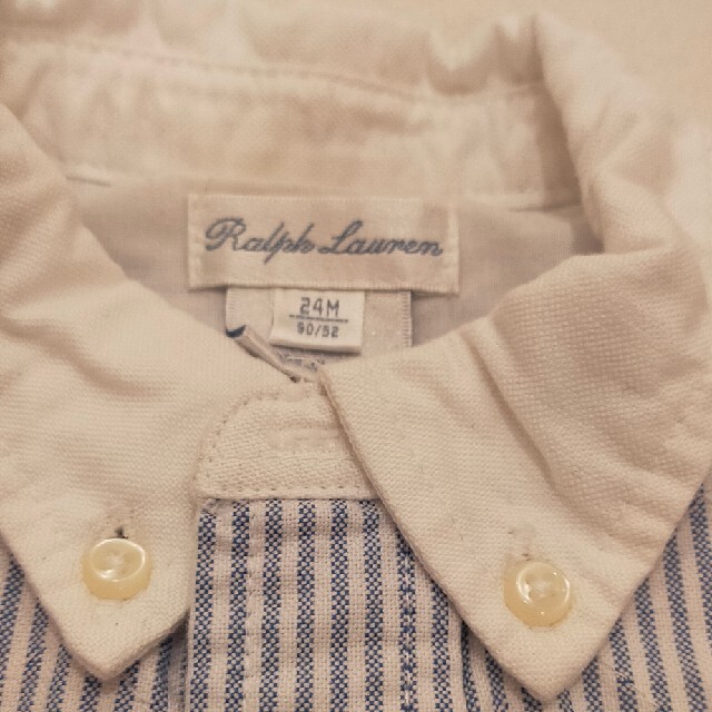 Ralph Lauren(ラルフローレン)のストライプシャツ キッズ/ベビー/マタニティのキッズ服男の子用(90cm~)(ブラウス)の商品写真