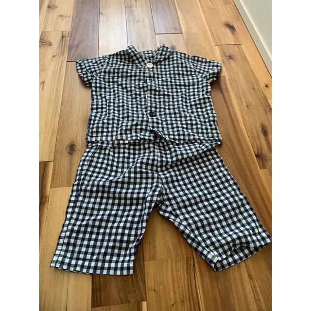 MUJI (無印良品)(ムジルシリョウヒン)のパジャマ上下　無印　90 キッズ/ベビー/マタニティのキッズ服男の子用(90cm~)(パジャマ)の商品写真